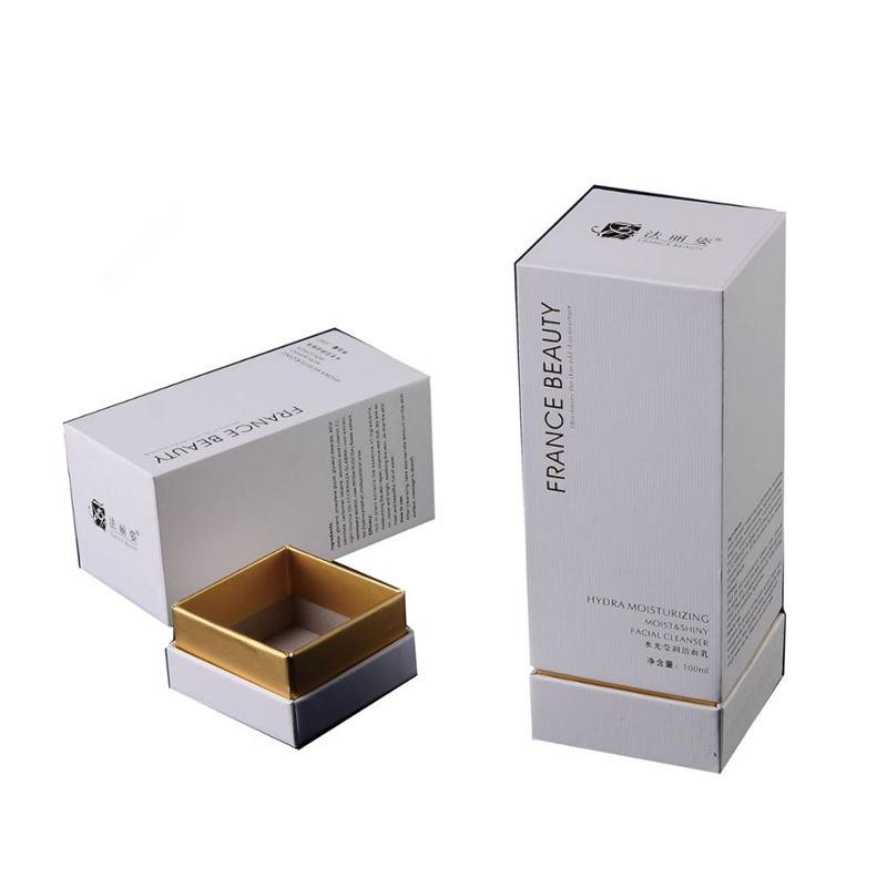 Custom Gold Foil Logo Square Rigid Candle Jars Gift Packaging Cardboard Shipping Box