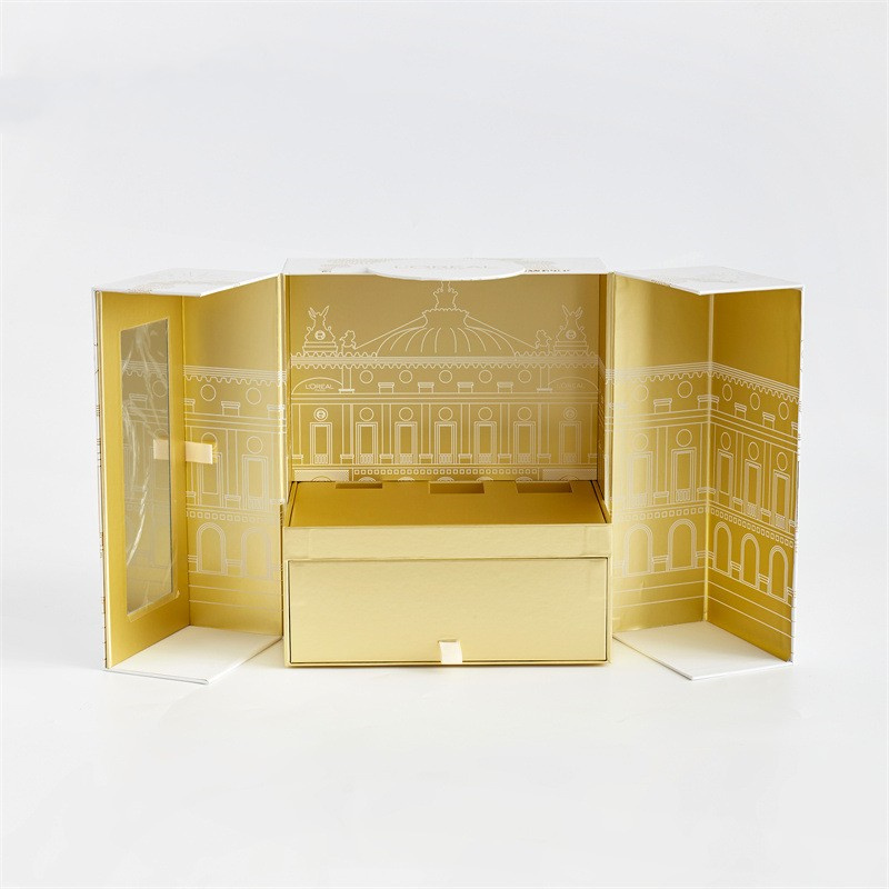 Custom Fancy Design Gift Packaging Luxury Empty Printed Cosmetic Box with Inserts