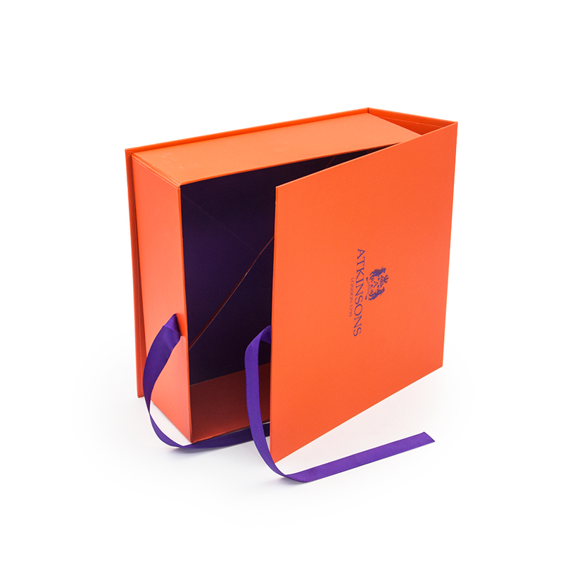 Custom Luxury Empty Paper Storage Box Printed Magnetic Packaging Box with Ribbon Closure