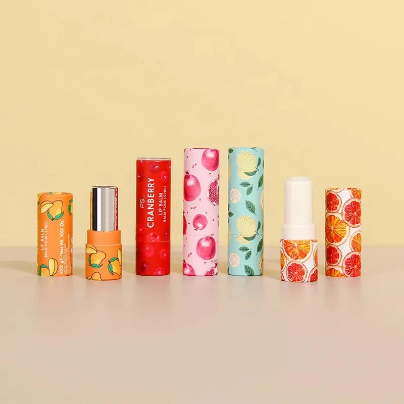 Wholesale Custom Empty Lip Gloss Packaging Containers White Paper Tube
